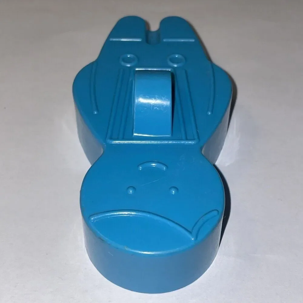 Vintage Avon Cookie Cutters Gingerbread Boy & Girl Blue Plastic 4 1/2 Inches
